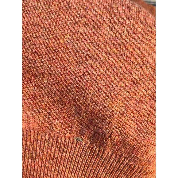 VTG Andrew Steward Sweater XS 36" Pink Lambswool Neck Tie Preppy Academia - Picture 8 of 11